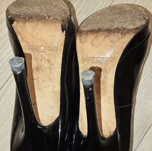 Jimmy Choo Black Patent Leather Heels